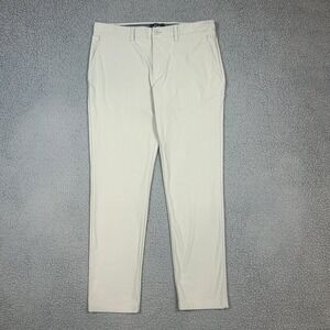 FLX Men's Pants Beige 34x30 Stretch Performance Chino Casual